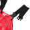 Calça de chuva infantil e macacão softshell – Macacão corta-vento sem mangas com bolsos, vermelho 5