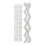Righelli trasparenti in acrilico per quilting, modelli ondulati per patchwork, righello per quilter 1