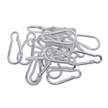 20 Pieces Carabiner Clip Aluminum D- Spring Clips Small Keychain Carabiners Clip for Outdoor Camping Lock Hooks Spring Snap