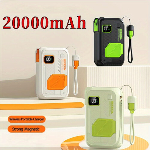 Μαγνητική μπαταρία τροφοδοσίας 20000mAh 15W ασύρματη 22.5W PD 1