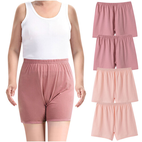 Γυναικεία Εσώρουχα 4 τεμαχίων, Σορτς Ύπνου Plus Size για Ηλικιωμένες Γυναίκες, Μπόξερ 1