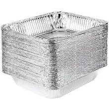 Assadeiras descartáveis de alumínio 9x13 (pacote com 30) – Assadeiras fundas de meia dimensão para banho-maria, ideais para cozinhar, aquecer,