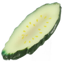 Divertida pinza para el cabello con forma de rodaja de pepino, accesorio de resina con fuerte agarre para peinados diarios y fiestas.