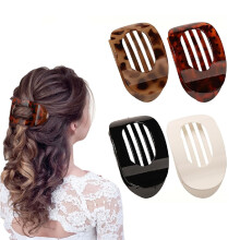 4 fermagli per capelli piatti, clip rotonde a pinza per donne/ragazze – Tenuta forte francese, compatibili con capelli spessi e sottili
