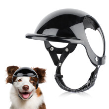 Capacete para cães de estimação Shenmeida, capacete de motocicleta para animais de estimação, boné de segurança para animais de estimação
