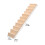 Barntrappa DIY omålad trätrappa beige 1-pack 2