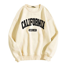 Modisches Damen-Sweatshirt mit Buchstabenprint, Rundhalsausschnitt, langen Ärmeln und lässigem Sport-Look (2) Herbst-Hoodies für Damen