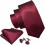 Men's Silk Tie Extra Long Solid Color Wedding Necktie 2