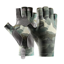 Sweat-absorbent Fishing Gloves Sun Gloves Upf 50 Fingerless Fishing Gloves for Men/women Breathable Sweat-absorbent Uv Resistant for Kayaking