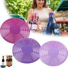 Sac de rangement de cuisine en maille silicone – 17,5 cm x 17,5 cm, lot de