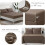 King Comforter Set Brown 7-Piece Ultra-Soft OEKO-TEX 3