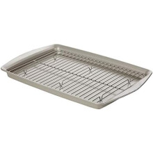 Set di 3 teglie da forno antiaderenti color argento