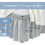 Bedrok met elastische rand, queensize, 38 cm, gedrapeerd, grijs. 3
