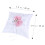 Coussin d'alliances en satin perle fleur 20x20cm 2