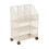 Multi Purpose Storage Cart With Wheels-Three-Layer White 1