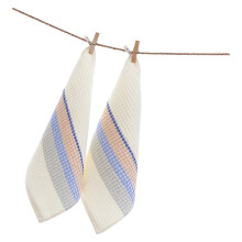 Cotton Towel Weave Pattern Designing Face Cloth-Blue