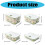 Stackable Dumpling Storage Box With Date Timer-A layer of white 3
