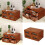 Classical Wood Drawer Cabinet Storage Container For Makeup Tools 2
