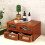 Classical Wood Drawer Cabinet Storage Container For Makeup Tools 6