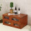 Classical Wood Drawer Cabinet Storage Container For Makeup Tools 7
