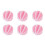 6Pcs Efficient Plastic Mixing Balls For Quickly Protein-rose 1