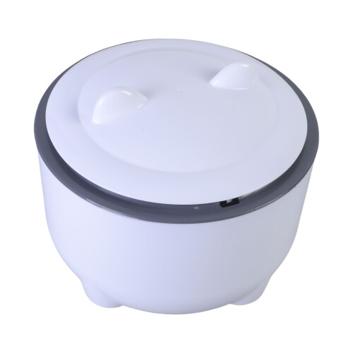 Odor Locking Cats Litter Disposal Can with Press Type Lid-White