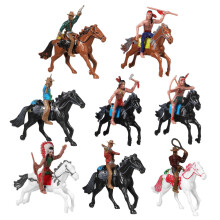 8Piece Cowboy Horse and Indian Figure Set Great for-Style A