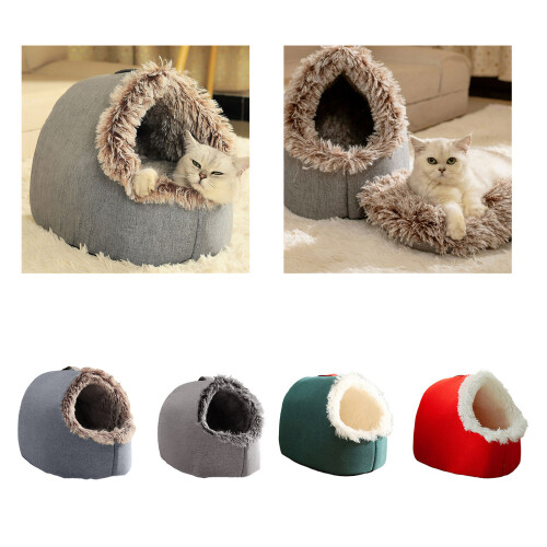 Lit de repos confortable, nids pour chats fermés en-Café S 1