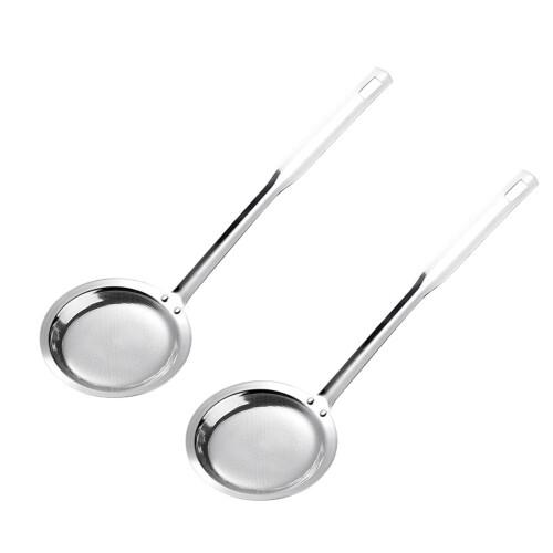 Large Stainless Steel Colander Mesh Strainer Spoon for-Large
