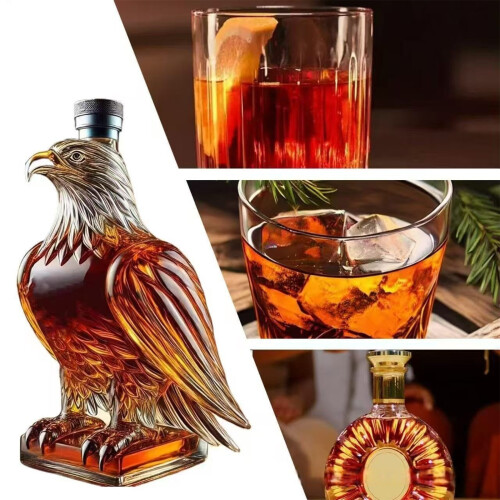 Sophisticated Glede Crafted Glass Whiskeys-300ml Square bottom 2