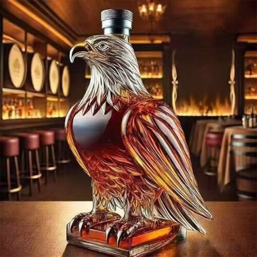 Sophisticated Glede Crafted Glass Whiskeys-300ml Square bottom 1