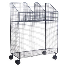 Support de boîte de rangement mobile avec roues pour-Double Noir