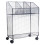 Support de boîte de rangement mobile avec roues pour-Double Noir 1
