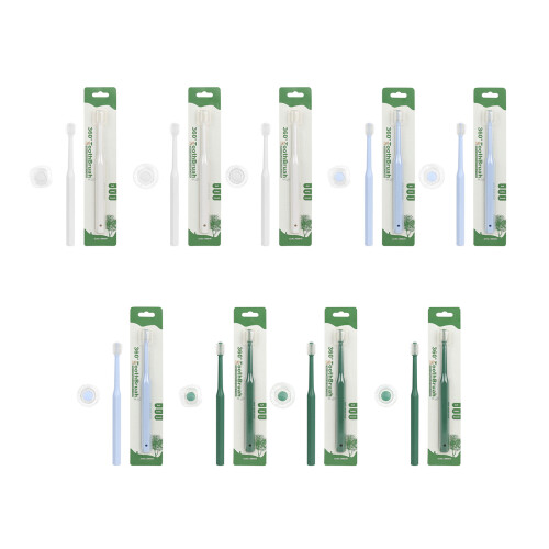 Brosse à dents ergonomique pour animaux de-Hexagone blanc 1
