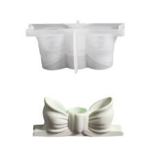 Bowknot Shape Silicone Candle Stand Molds for Candlestick Candle