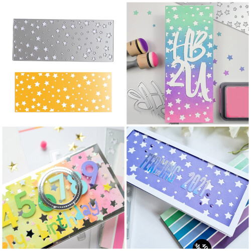 Star Background Die Cuts Stencils for Album Decorations 1