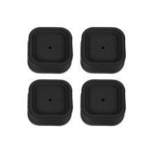 4pcs Stackable Washing Machine Risers Bed Lifts For Easy-Black