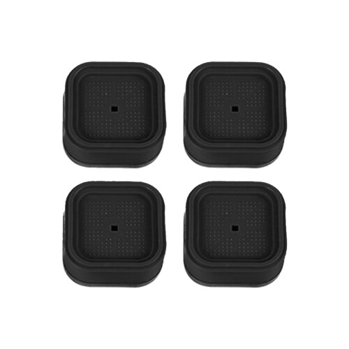 4pcs Stackable Washing Machine Risers Bed Lifts For Easy-Black