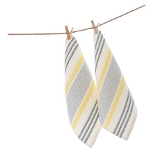 Katoenen handdoek voor alle doeleinden voor een fris en-Geel