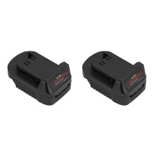 2X Batterijadapter Stroombronconnector Oplaadconversiedock 18V MT18ML voor Milwakee Lectrical Tools