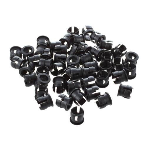 250pcs 5mm Black Plastic LED Holder Case Clip Display Panel 1