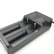 2X 2-Slots Li-Ion Battery Charger 3.7V 18650 16340 14500 Li-Ion Rechargeable Battery Charger 18650 Battery EU Plug