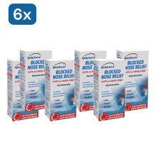 Galpharm Blocked Nose Nasal Spray Pack of 6 Congestion Relief Cold & Flu