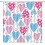 Boho-Herz-Duschvorhang, 178 x 213 cm, Polyester 1