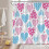 Boho-Herz-Duschvorhang, 178 x 213 cm, Polyester 4