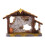 Crèche en résine avec étable – 9 figurines et 3 3