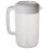 Plastic Kettle with Handle, Used for Hot and Cold Water, Iced Tea and Fruit Drinks, 2.5L (White) 2