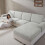 Housse extensible pour dossier de canapé d'angle et canapé en L, 1