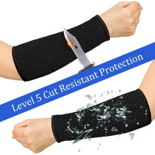 1 Pairs Cut Resistant Sleeves Level 5 Arm Protective Sleeve for Thin Skin and Bruising Gardening Sleeve for Men Women