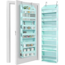 Organisateur à suspendre à la porte – Non tissé, 6 poches, 22,7 kg